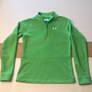 Under Armour XS green fleece pullover